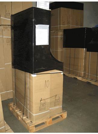 sauna on pallet
